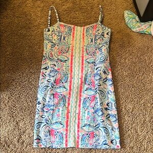 Floral Multicolor Dress, lily pulitzer, size 4